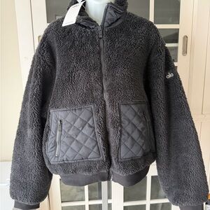 Black Sherpa Edge Bomber Jacket